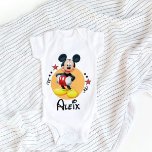 Body Bebé Personalizado Mickey Mouse